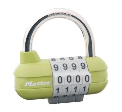Kłódka szyfrowa z literami Masterlock 1523D zielona