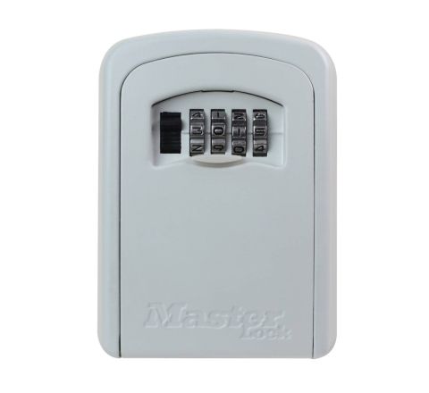 Biała skrzynka na klucze z zamkiem szyfrowym Masterlock 5401 EURD
