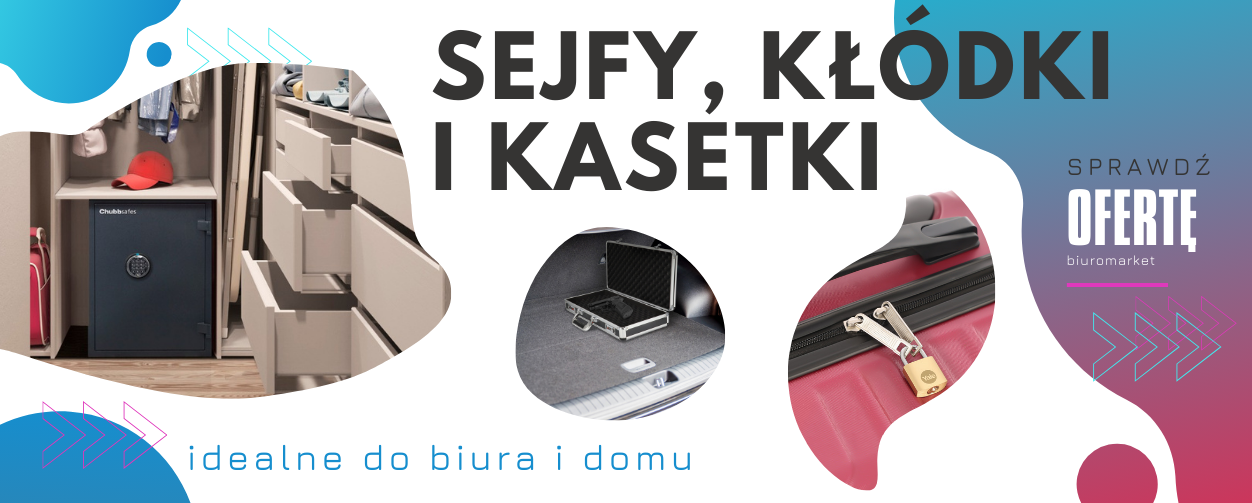 Sejfy klasy S1, kłódki oraz kasetki na pieniądze w biuromarket